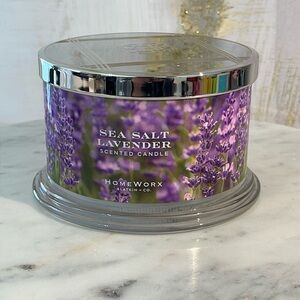 HOMEWORX  SEA SALT LAVENDER scented Candle 💗🎁